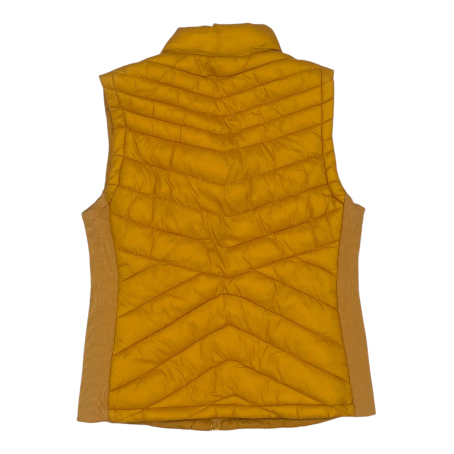 Vest Puffer & Quilted By Clothes Mentor In Gold, Size:M