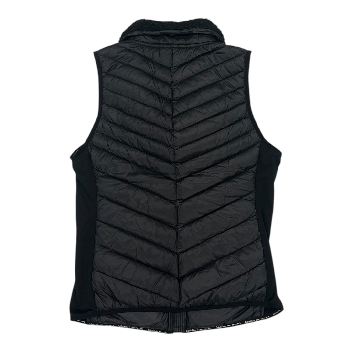 Vest Puffer & Quilted By Calvin Klein In Black, Size:S