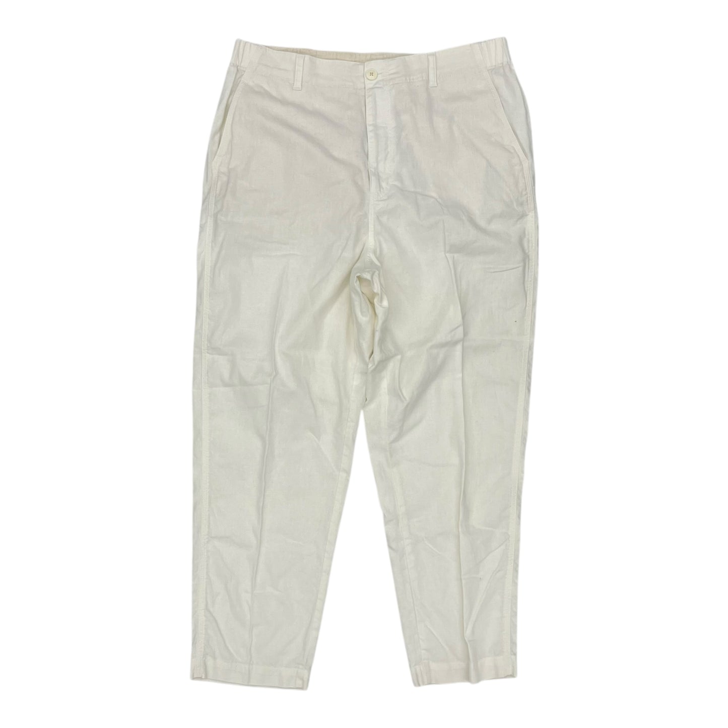 Pants Linen By Uniqlo In Cream, Size:Xl