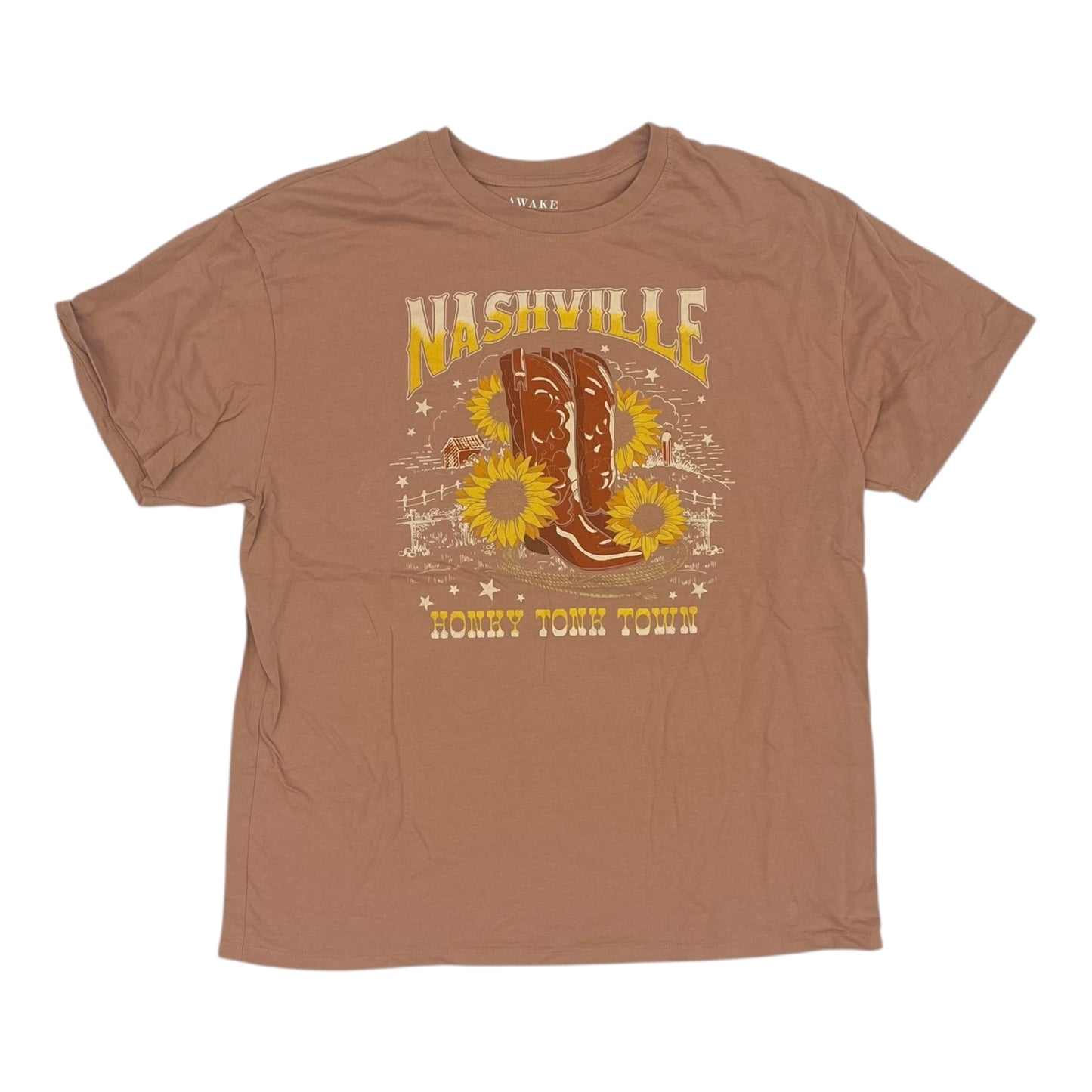 Top Ss By Awake In Brown, Size:L