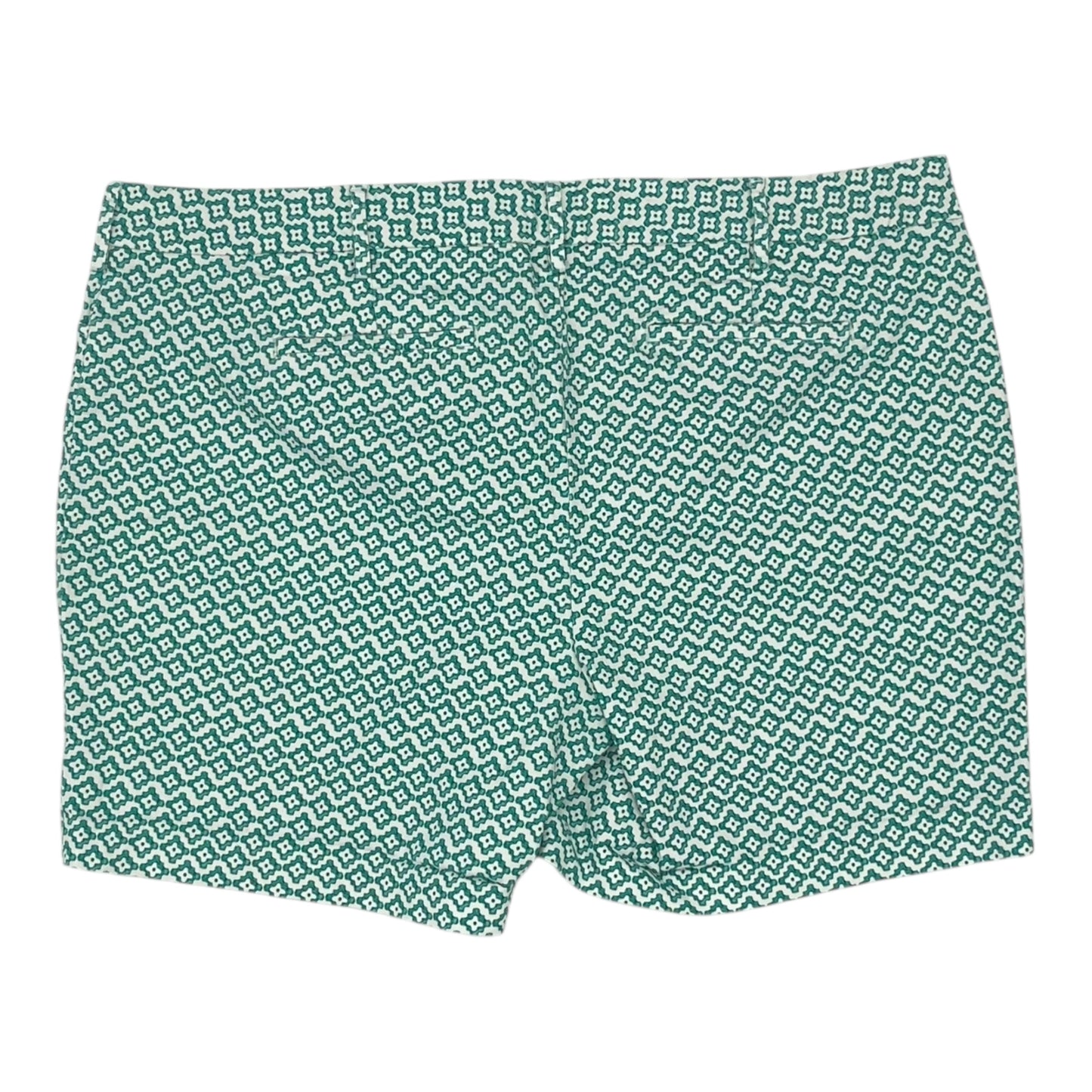 Shorts By Lands End In Green & White, Size:20