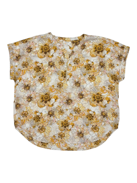 Blouse Ss By Maurices In Floral Print, Size:Xl