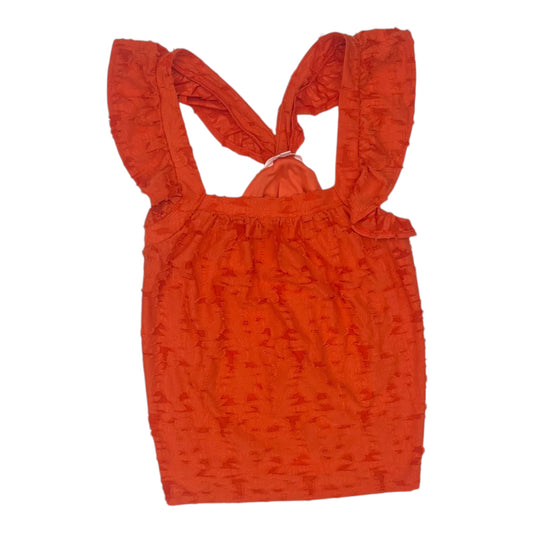 Top Sleeveless By Lc Lauren Conrad In Orange, Size:L