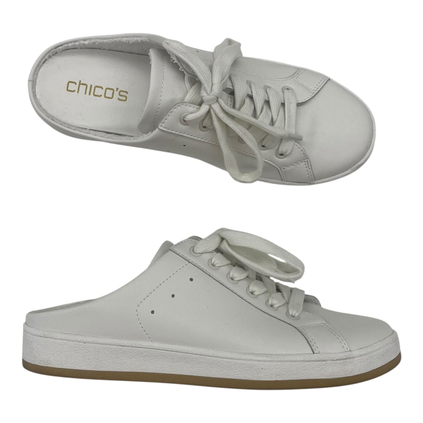 Shoes Sneakers By Chicos In White, Size:7