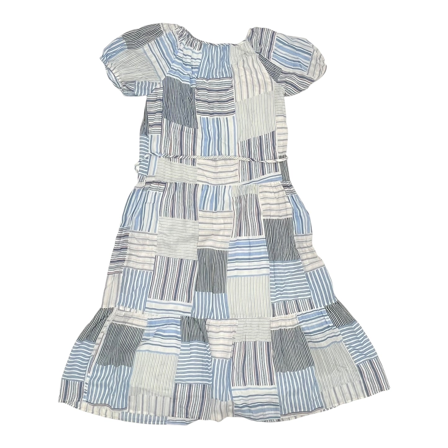 Dress Casual Midi By Loft In Blue & White, Size:S