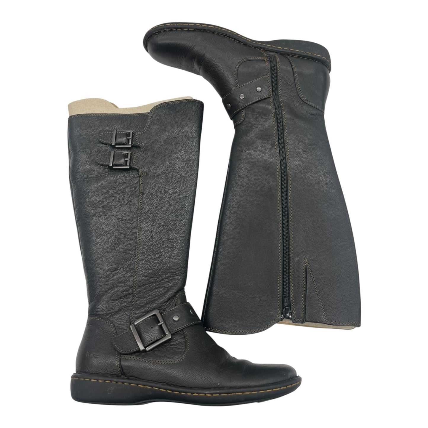 Boots Knee Flats By Boc In Black, Size:8.5