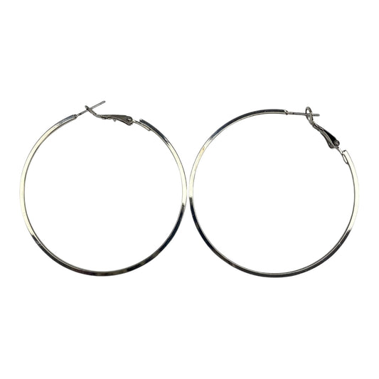 EARRINGS HOOP by    CLOTHES MENTOR In SILVER