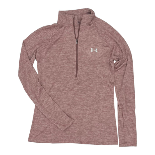 Athletic Top Ls Collar By Under Armour In Pink, Size:S