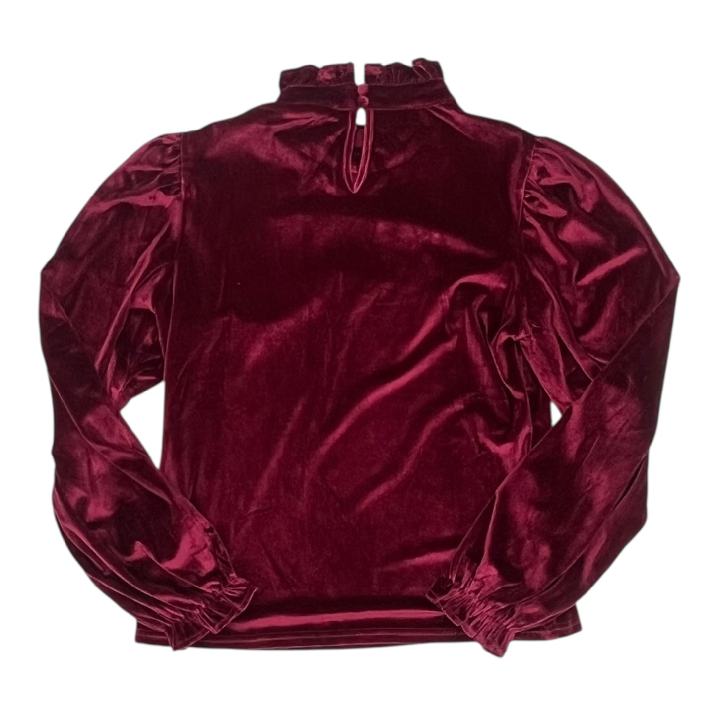 Blouse Ls By La Miel In Red, Size:S
