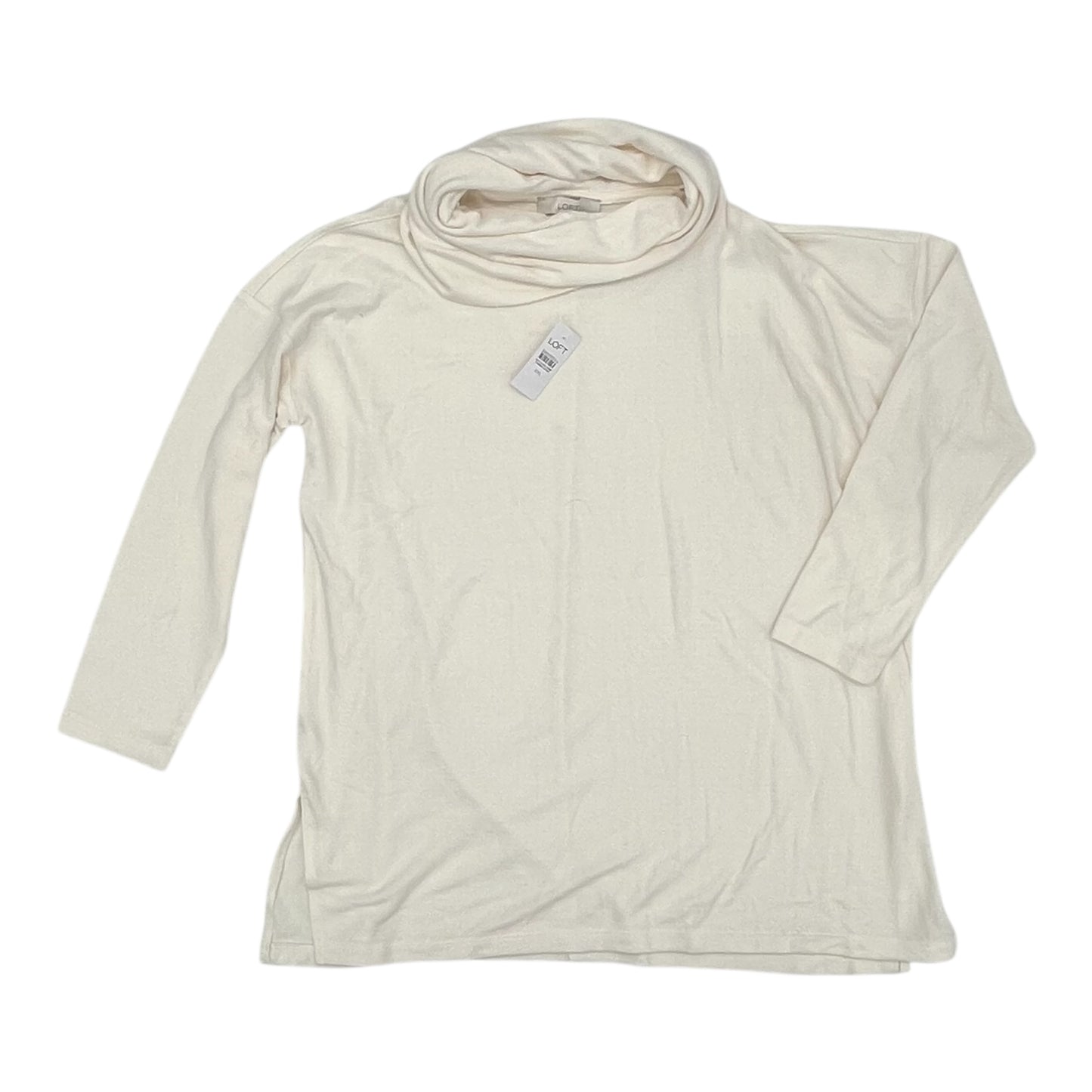 Top Ls By Loft In Cream, Size:Xxl
