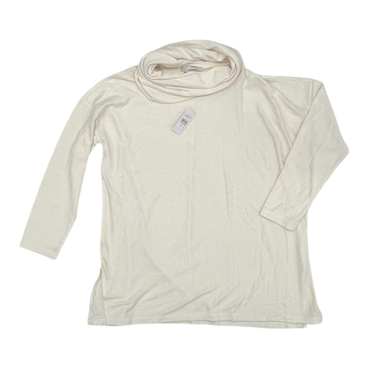 Top Ls By Loft In Cream, Size:Xxl