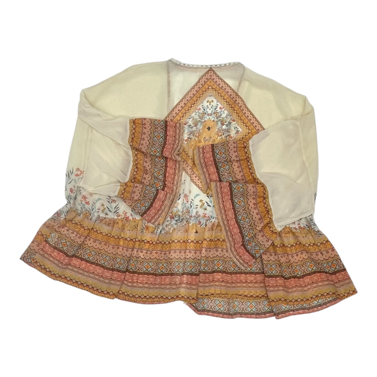 Cardigan By Clothes Mentor In Cream, Size:3X