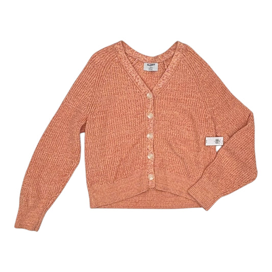 Sweater Cardigan By Old Navy In Orange, Size:M