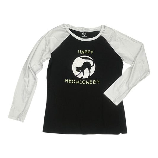 Top Ls By Clothes Mentor In Black & White, Size:M