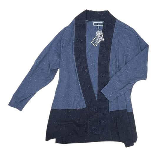 Sweater Cardigan By Karen Scott In Blue, Size:2X
