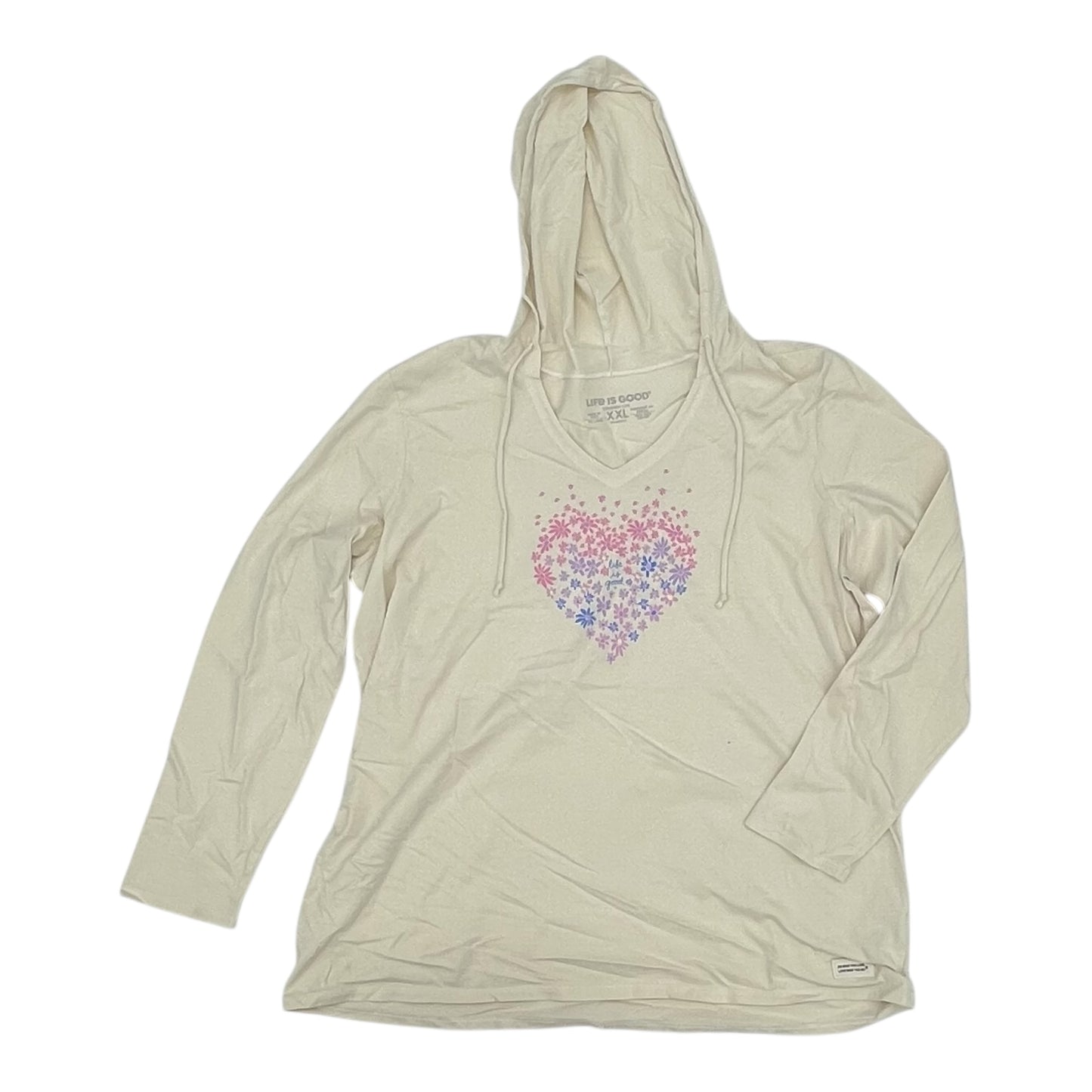 Top Ls By Life Is Good In Cream, Size:Xxl