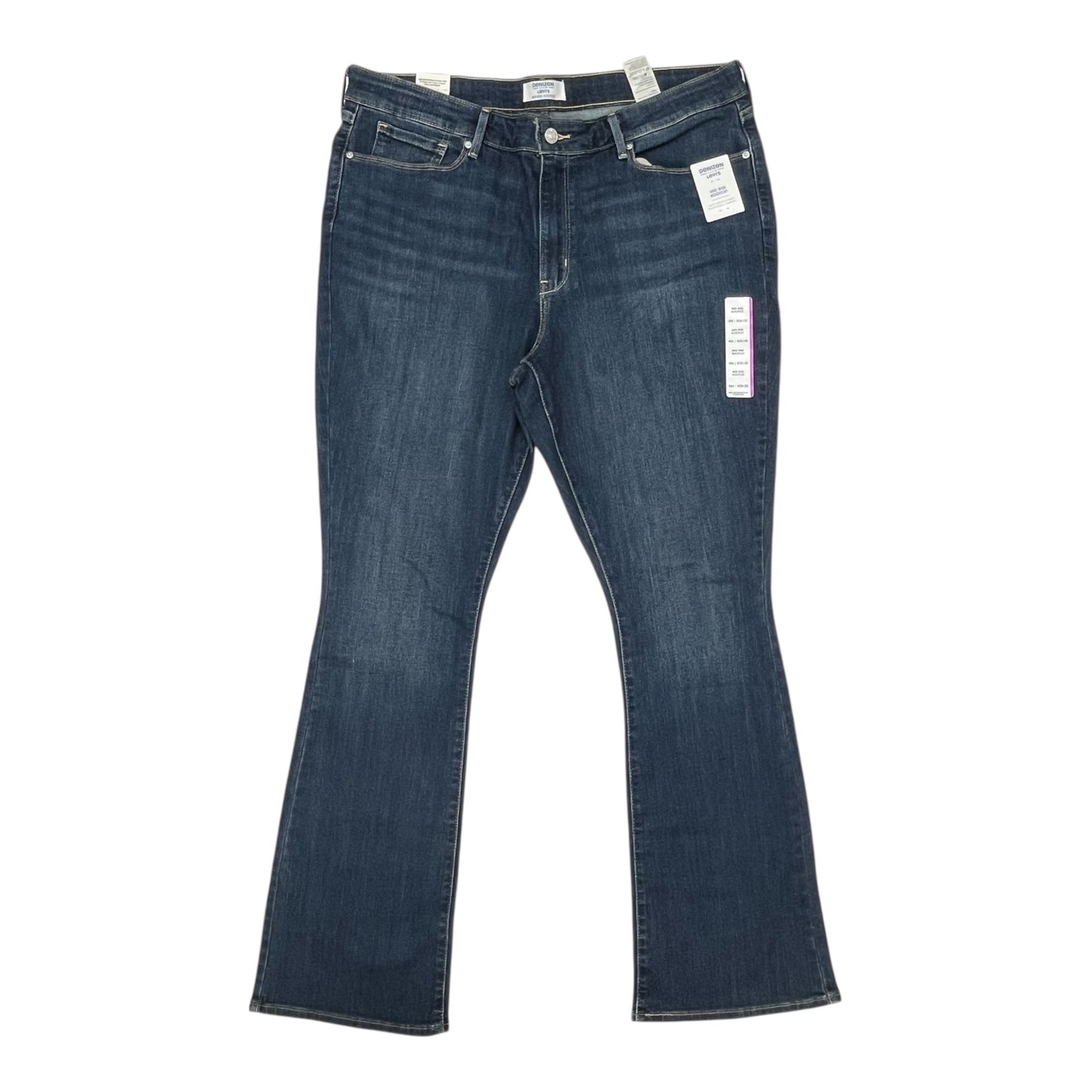 Jeans Boot Cut By Denizen By Levis In Blue Denim, Size:18