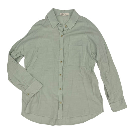 Blouse Ls By Be Cool In Green, Size:S