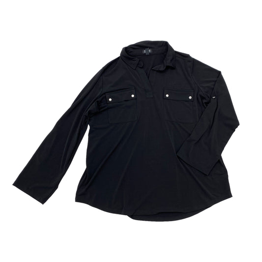 BLACK BLOUSE LS by JONES NEW YORK Size:XL