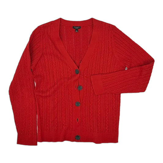 RED SWEATER CARDIGAN by TALBOTS Size:M