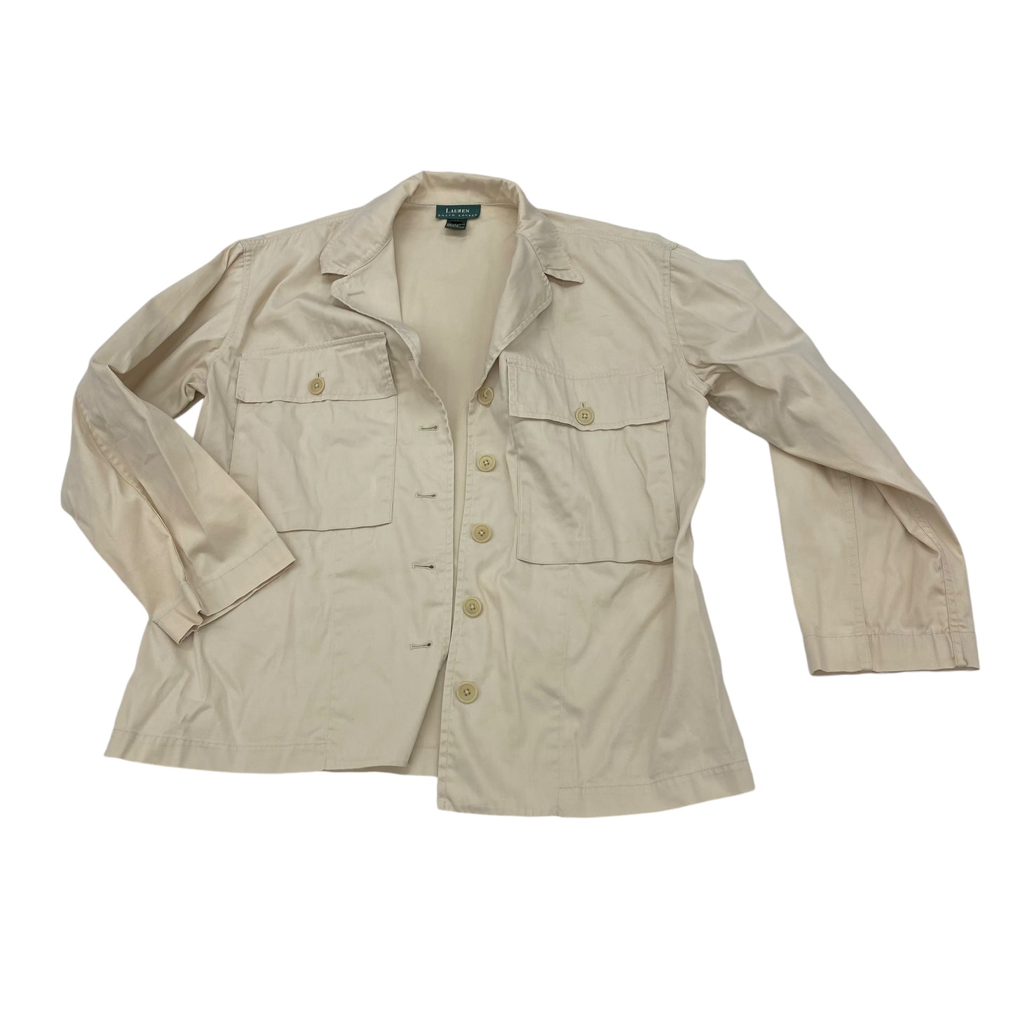 TAN JACKET SHIRT by LAUREN BY RALPH LAUREN Size:M