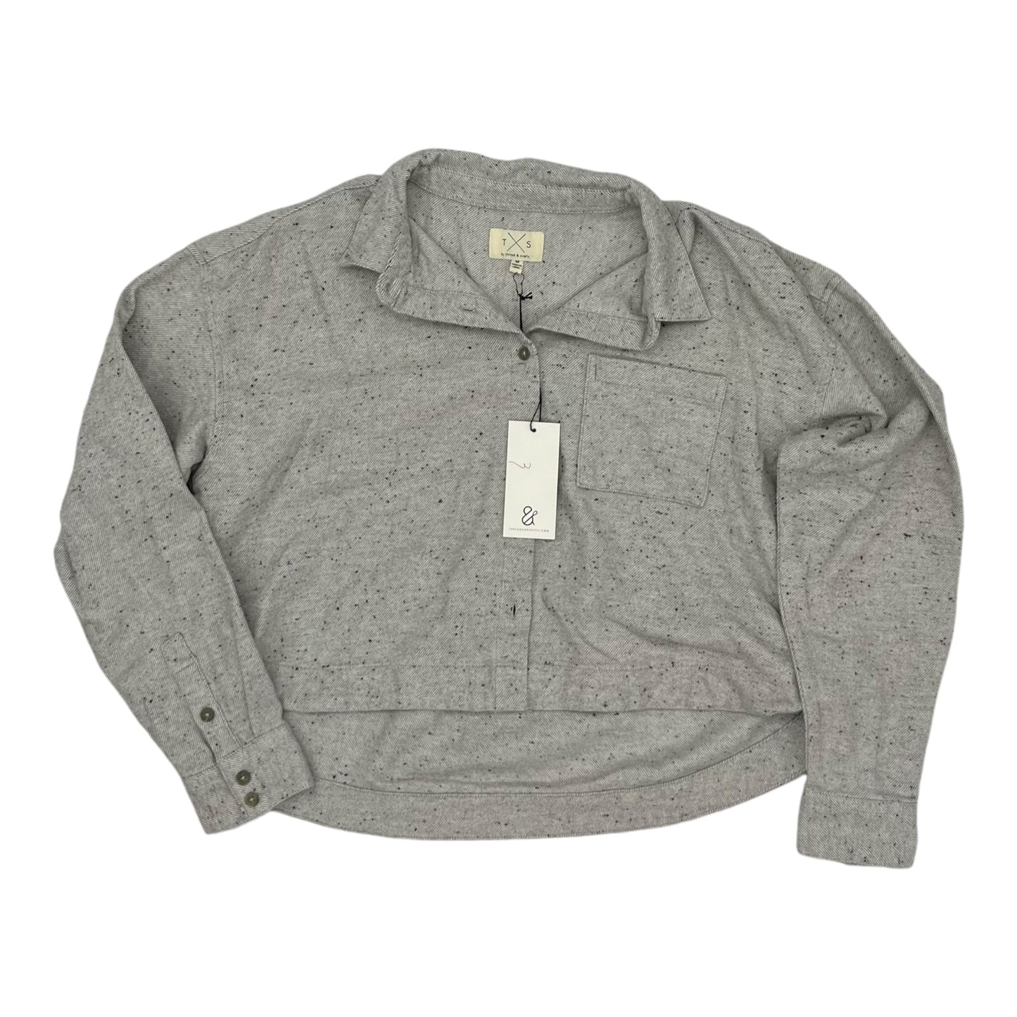 Jacket Shirt By Thread And Supply In Grey, Size:M