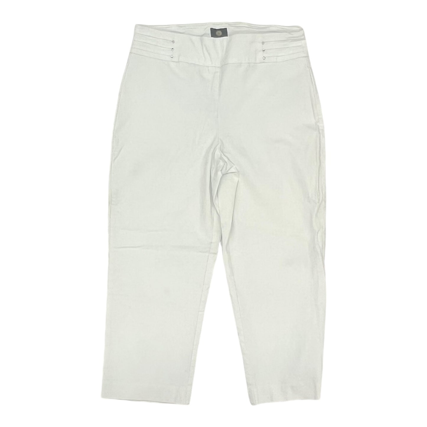 Pants Cropped By Jm Collections In White, Size:M