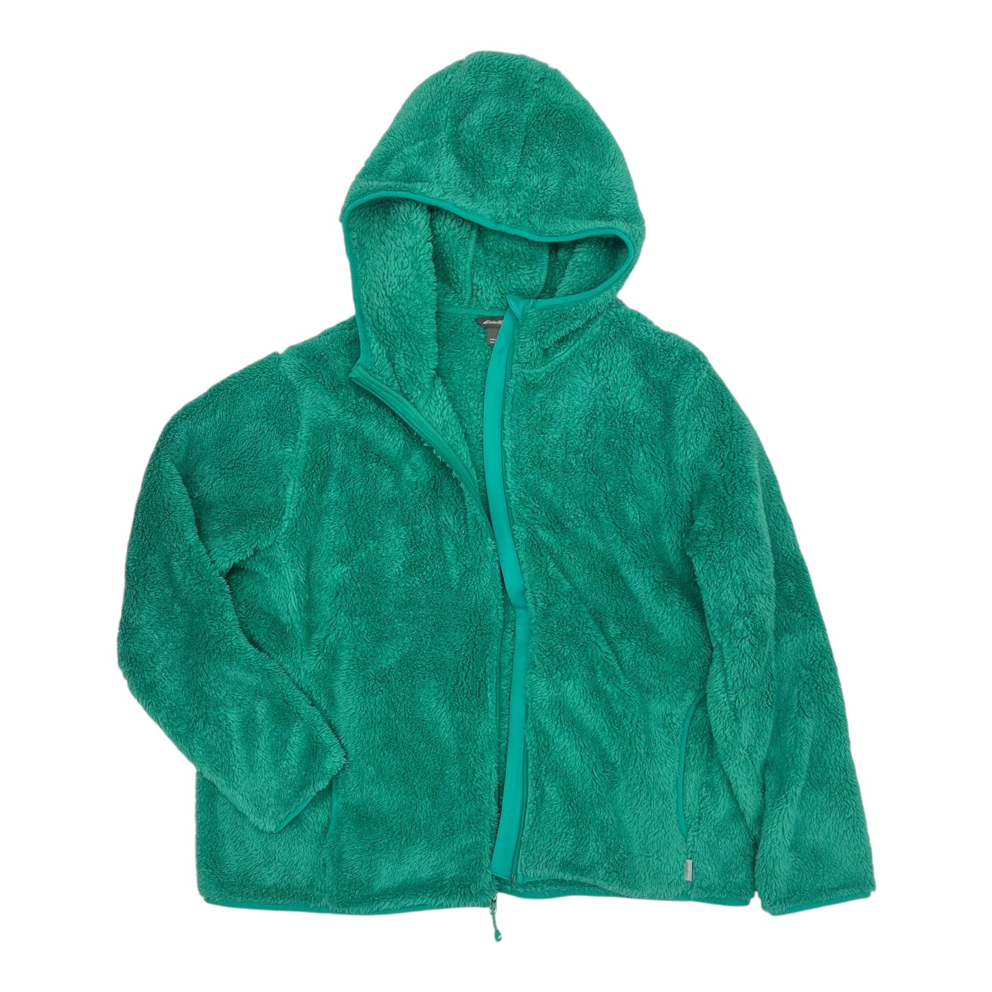 Jacket Fleece By Eddie Bauer In Green, Size:Xl