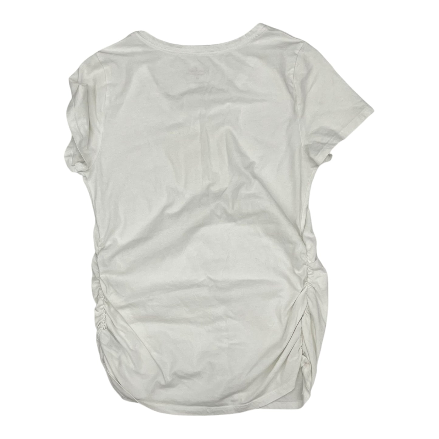 Mat Top Ss By Isabel Maternity In White, Size:M