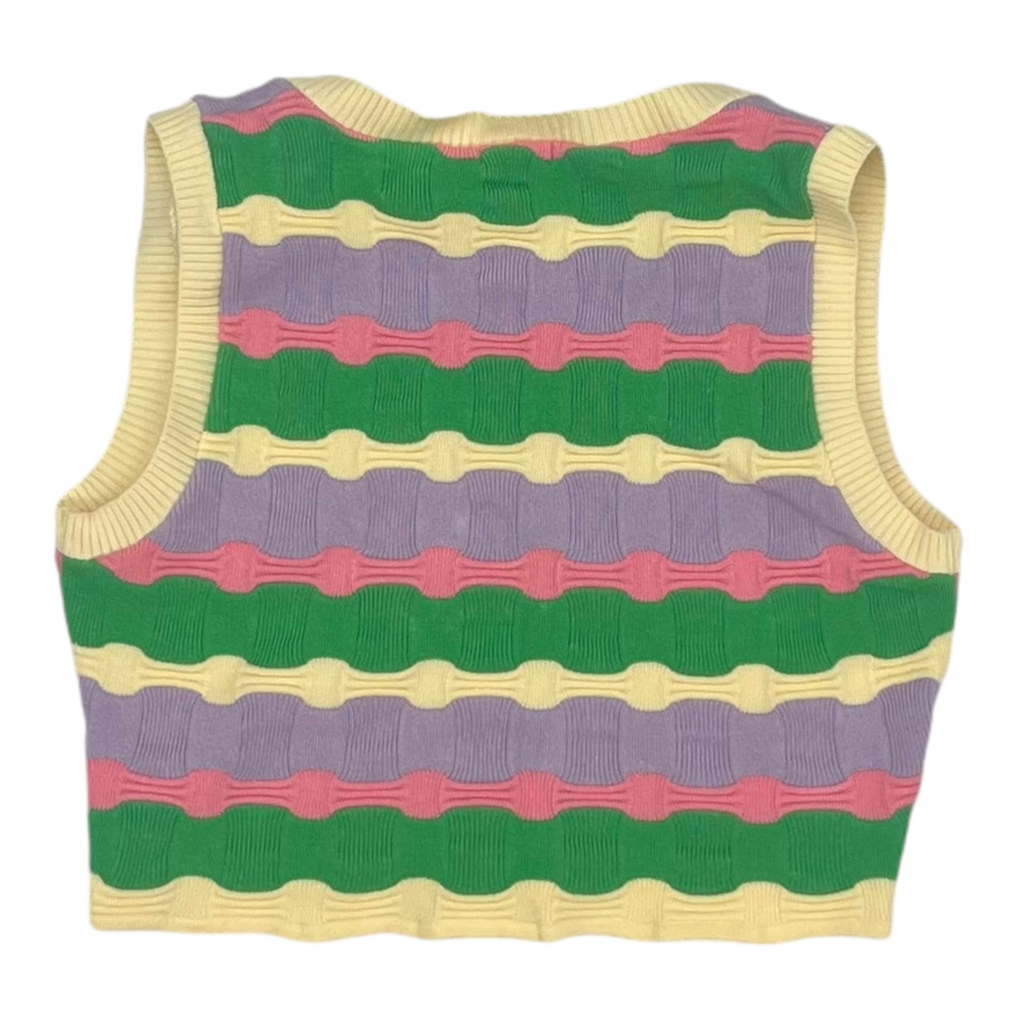 Vest Sweater By Debut In Multi, Size:M