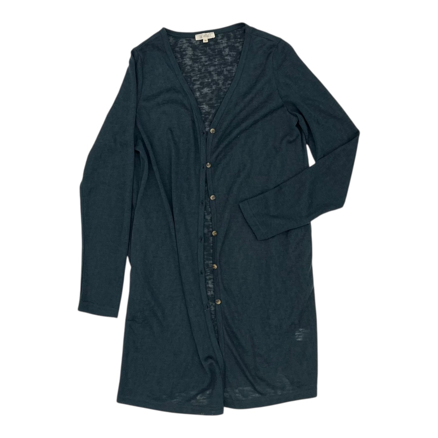 Cardigan By La Miel In Teal, Size:M
