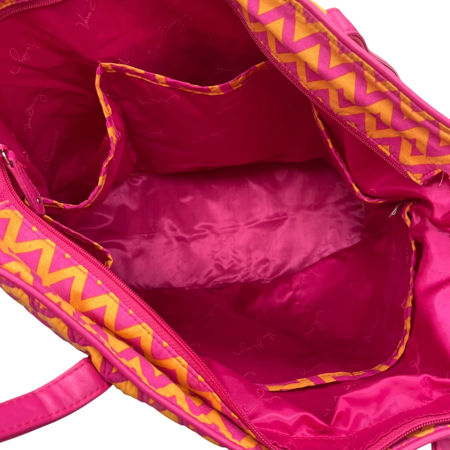 Tote By Vera Bradley In Orange & Pink, Size:Medium