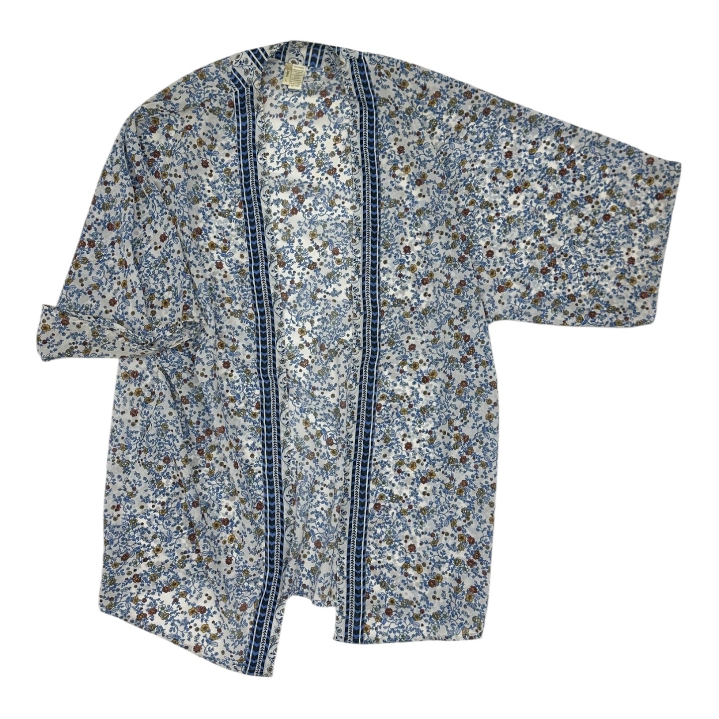 Kimono By Japna In Blue & White, Size:L