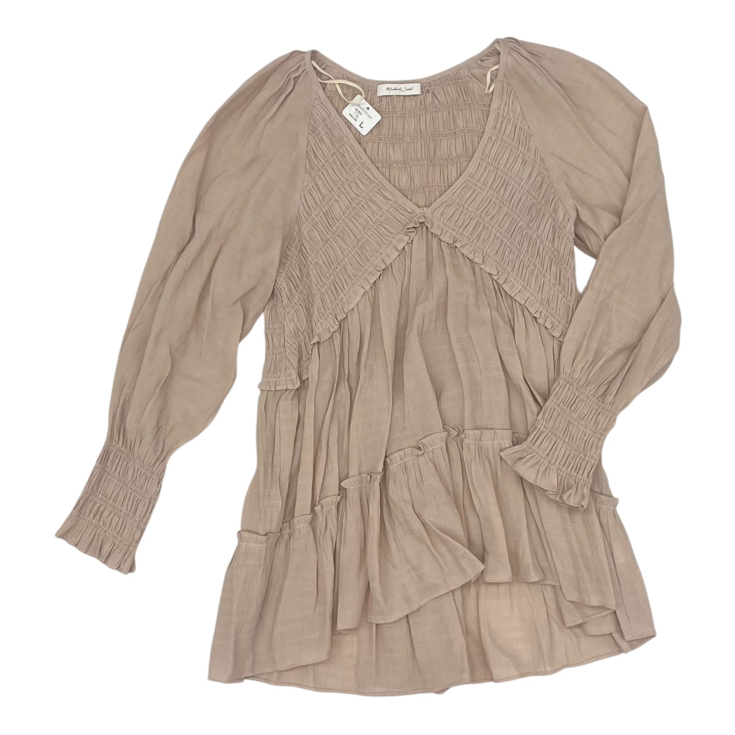 Tunic Ls By Mustard Seed In Brown, Size:L