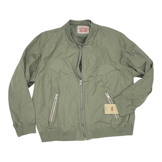 Jacket Puffer & Quilted By Levis In Green, Size:4X