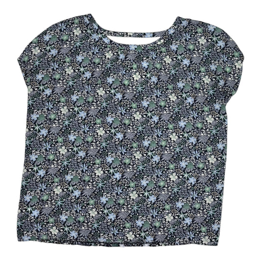 BLOUSE SS by LOFT In NAVY, Size: XL
