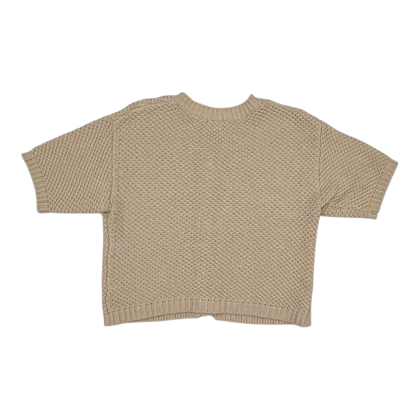 Sweater Cardigan By Ophelia Roe In Tan, Size:L