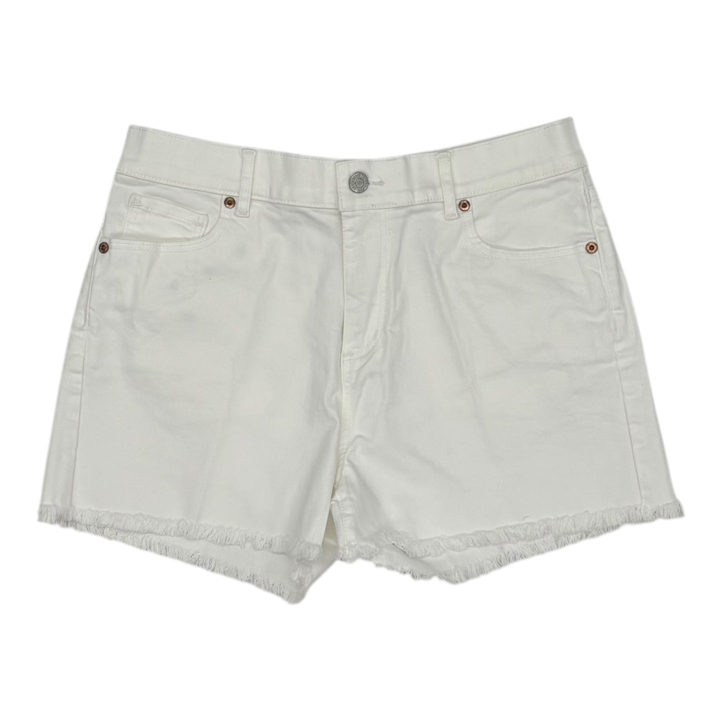 Shorts By Loft In White Denim, Size:2P