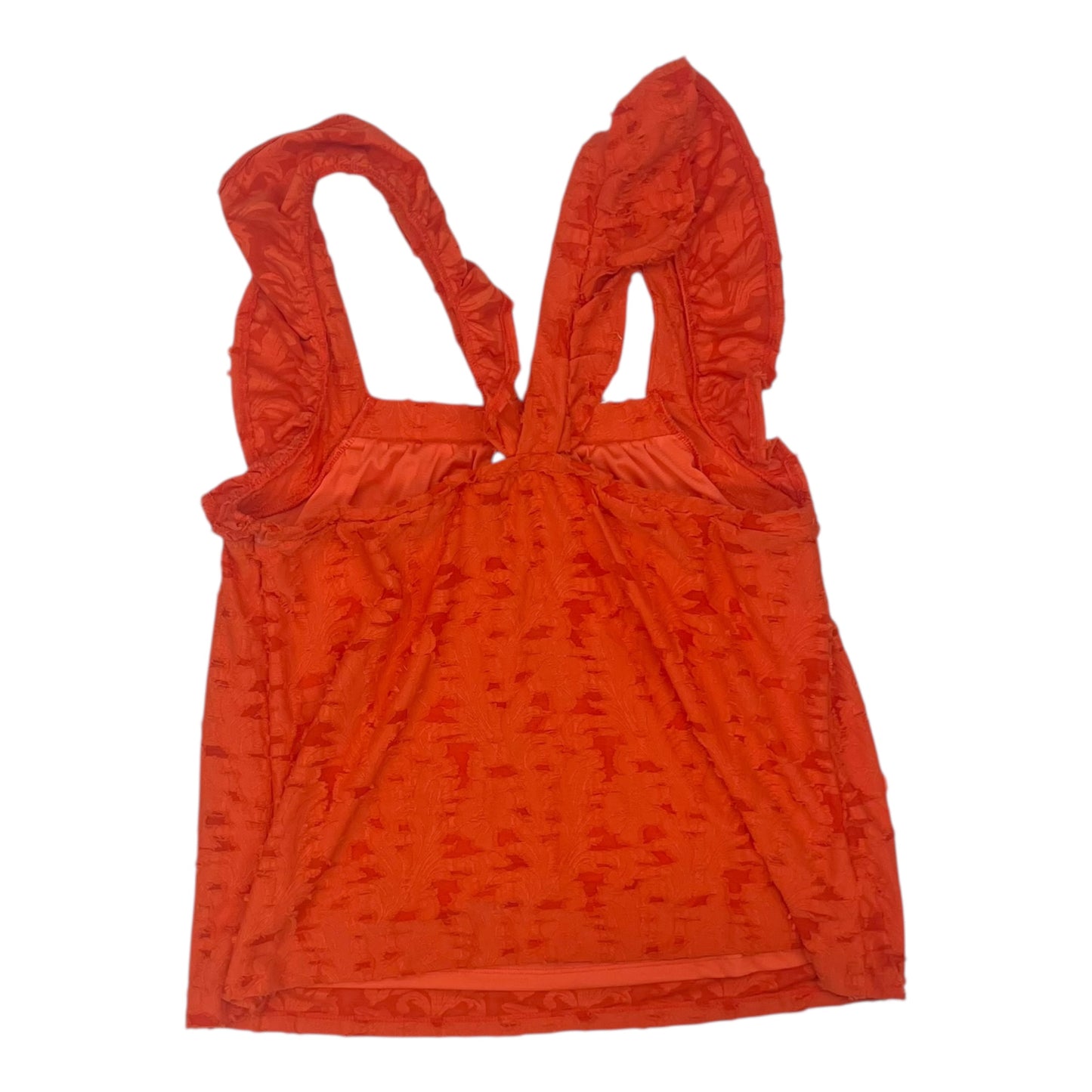 Top Sleeveless By Lc Lauren Conrad In Orange, Size:L