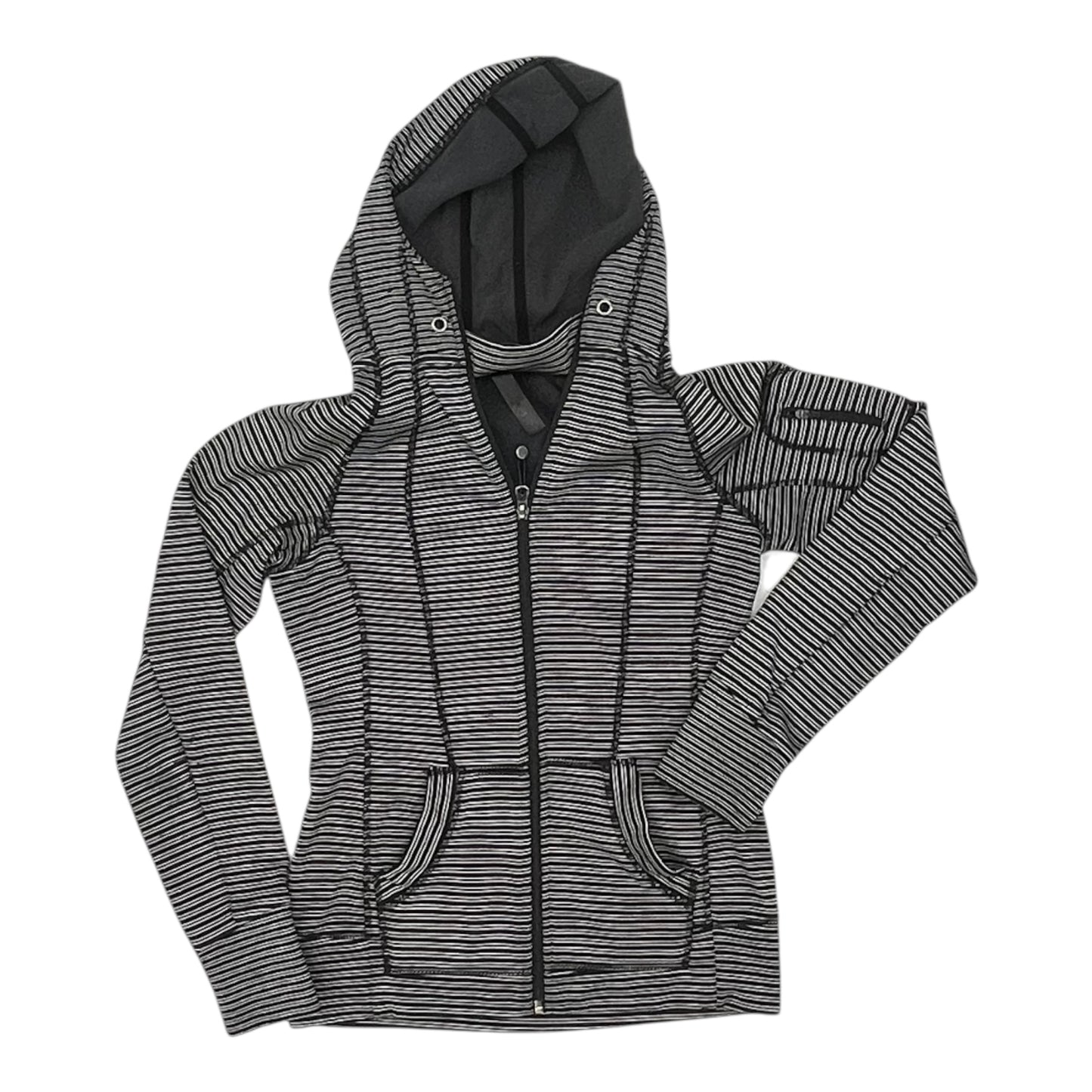 Athletic Jacket By Clothes Mentor In Black, Size:S