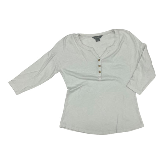 Top 3/4 Sleeve By Natural Reflections In White, Size:S