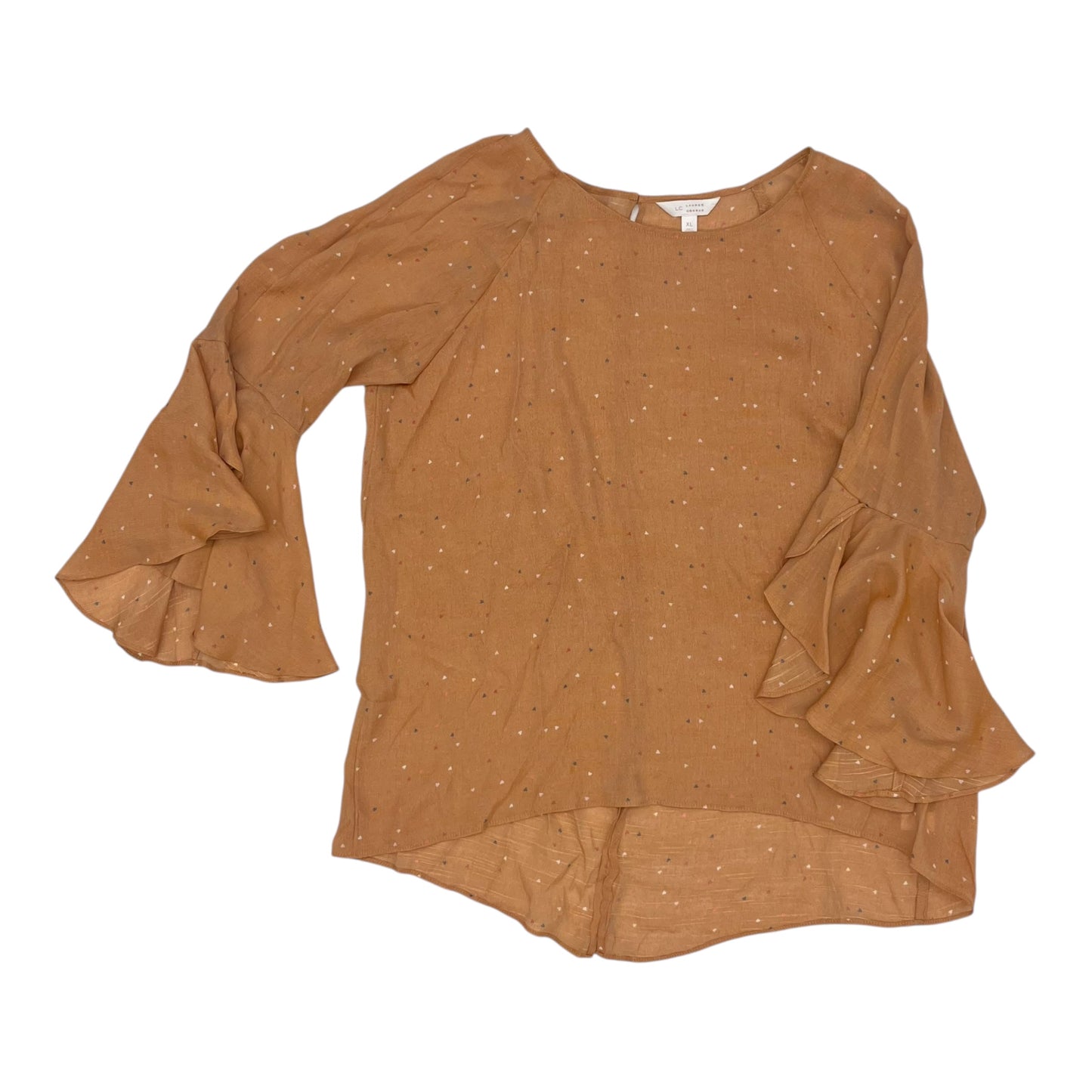 Blouse Ls By Lc Lauren Conrad In Orange, Size:Xl