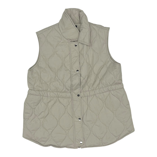 Vest Puffer & Quilted By Agb In Tan, Size:1X