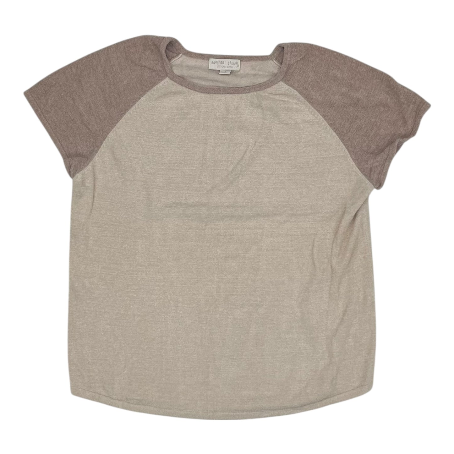 Athletic Top Ss By Barefoot Dreams In Tan, Size:L