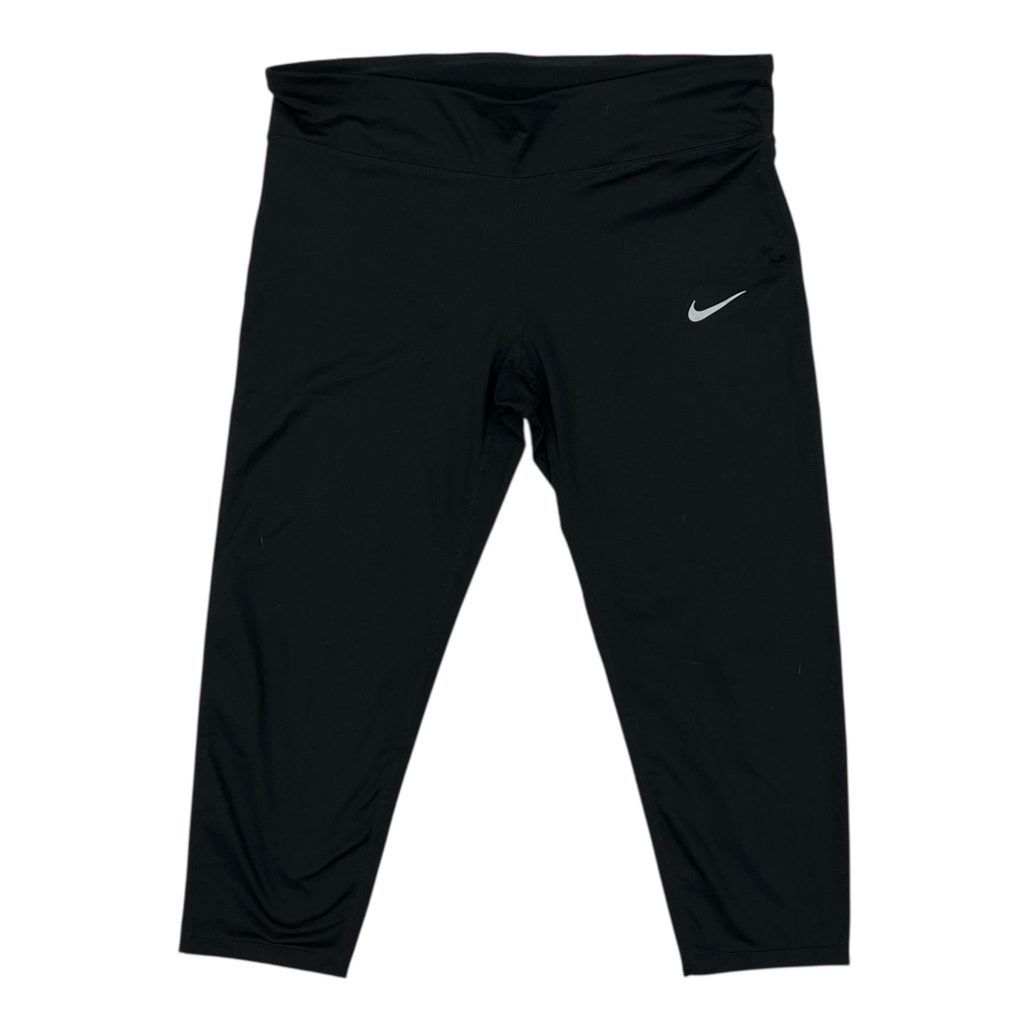 Athletic Leggings Capris By Nike In Black, Size:1X