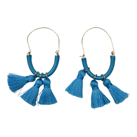 EARRINGS HOOP by    CLOTHES MENTOR In BLUE