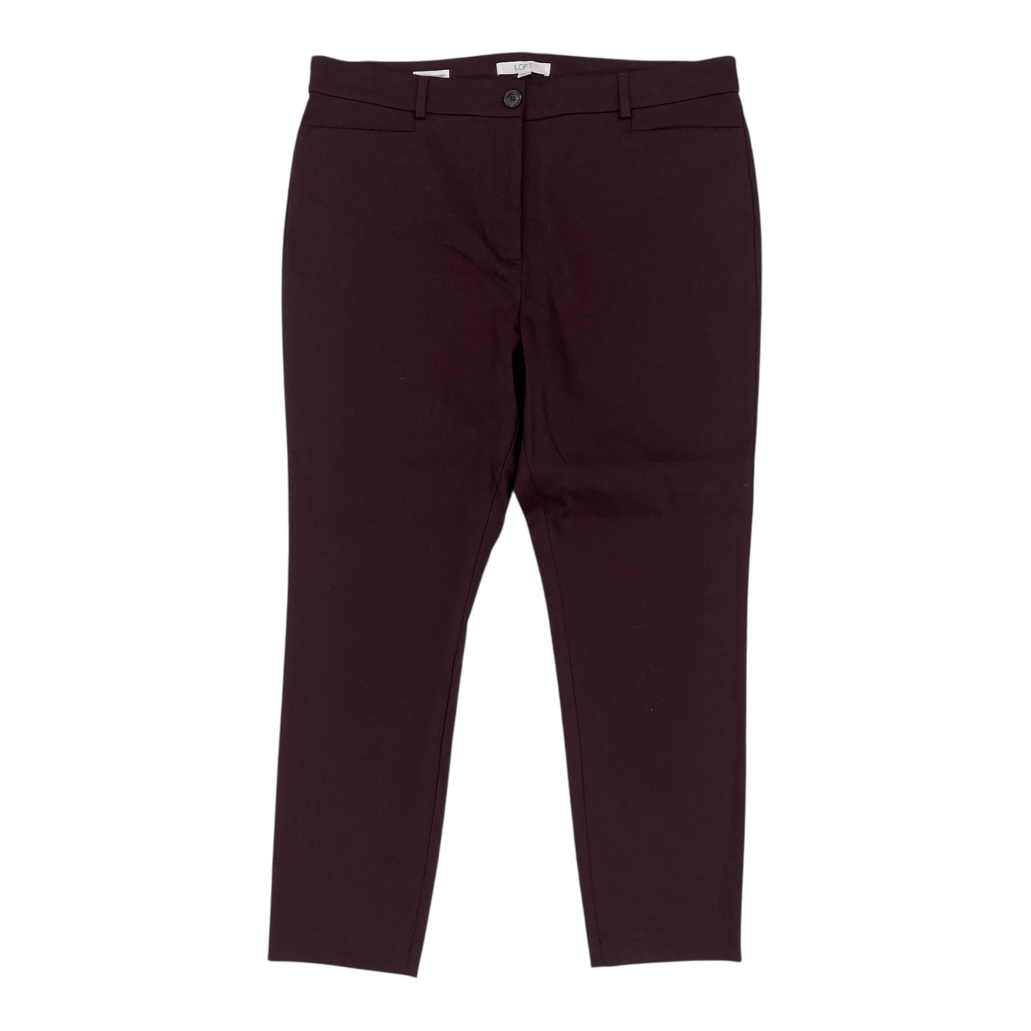 Pants Chinos & Khakis By Loft In Maroon, Size:12