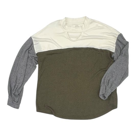 Top Ls By Maurices In Cream & Green, Size:Xl
