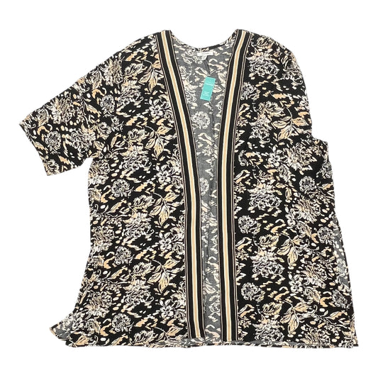 Kimono By Maurices In Black & Tan, Size:3X