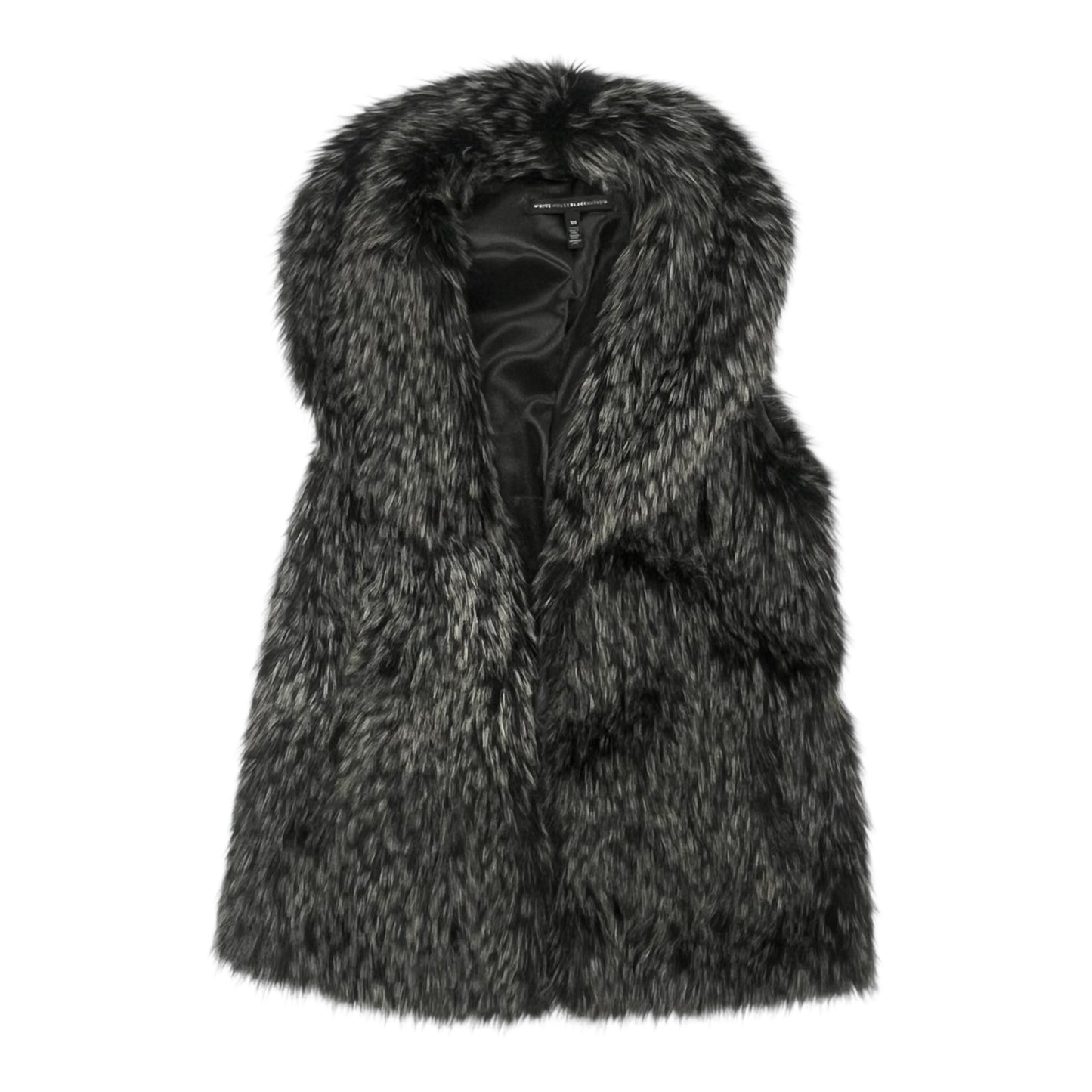 Vest Faux Fur & Sherpa By White House Black Market In Grey, Size:Xs